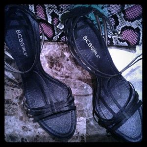 BCBGENERATION SATIN STILETTOS